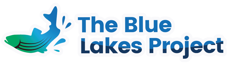 Blue lakes logo with white outline