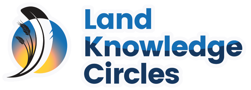 Land knowledge circles logo white border
